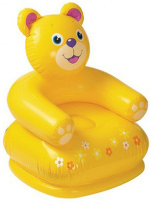 ECOM BHARAT INFLATABLE HAPPY BEAR, TEDDY, DOG CHAIR/SOFA Inflatable Sofa/ Chair(Yellow)