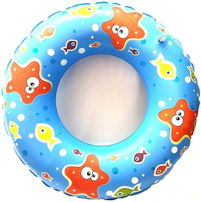 MG TRADING Fish Print Inflatable Swim Ring Blow Up Floating Tube Swim Floatation Belt