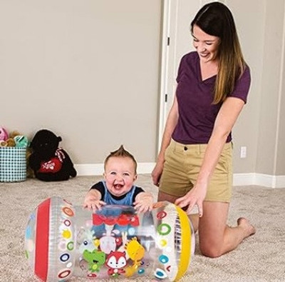 HornFlow Inflatable (IND*70) Step Roller for Toddlers,Multicolor. Inflatable Hoppers & Bouncer(Multicolor)