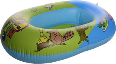 IRIS Inflatable Boat Swimming Pool Float Inflatable Pool Accessory(Green)