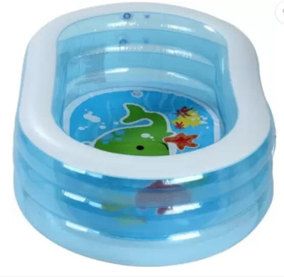HornFlow Whale Fun Pool With Pump 57482 Inflatable Swimming Pool(Multicolor)
