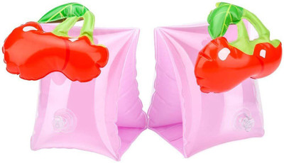NYRWANA DELIVERING SMILES IN INIDA Inflatable kids Arm Bands Floatation Sleeves Water Wings Swimming Arm Floaters Inflatable Arm Floating Bands(Cherry)