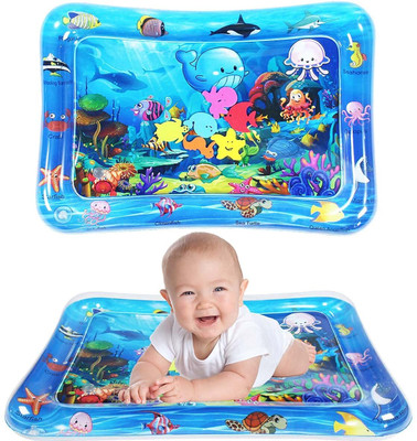 URBANE CHIC Baby Toddler Kids Tummy Time Water Play Mat Fun Activity BPA Free Multicolor Inflatable Bed(Multicolor)
