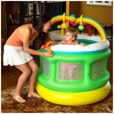 Tiny Tales Children's inflatable playpen center Bestway with Free Pump 52221 Inflatable Swimming Pool(Green)