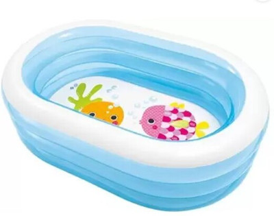 Intelligent Fun Inflatable Swimming Poo With Pumpl (Blue) Inflatable Swimming Pool(Multicolor)