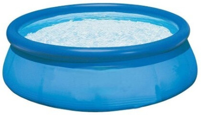 HornFlow Blue PVC Intex 8 Feet Diameter Swimming Pool, With Free Pump Inflatable Swimming Pool(Multicolor)