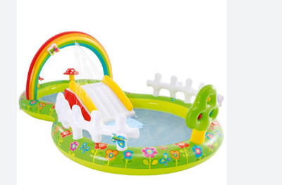 Inetlligent My Garden ( IND *9874) Play Center Inflatable Swimming Pool(Multicolor)