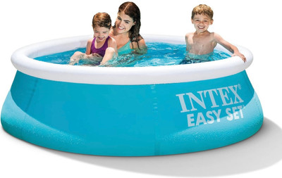 HK ENTERPRISES OFFICIAL 6 Ft x 20 In Easy Set Inflatable Family Swimming Pool Inflatable Swimming Pool(Multicolor)