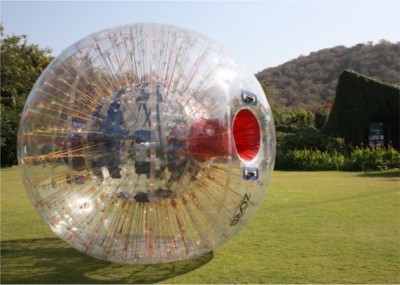 Laxmi Air Inflatable Balloon 12 x 12 feet PVC Inflatable Land Zorbing Ball Inflatable Infatable Ball(Transparent)