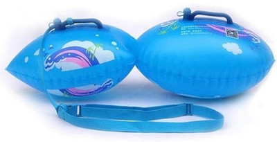 Kesig Double Airbag Safe Swimming Float Protection Tool,Oval Inflatable Pool Accessory(Multicolor)