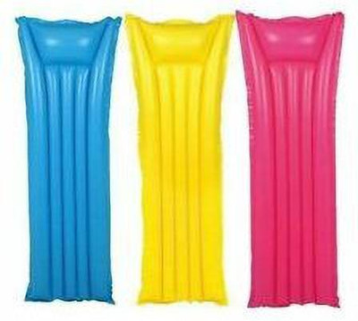 INTEX GLOSSY WIMMING POOL MAT WITH PILLOW FOR KIDS & ADULTS Inflatable Swimming Mats(COMBO OF 3)
