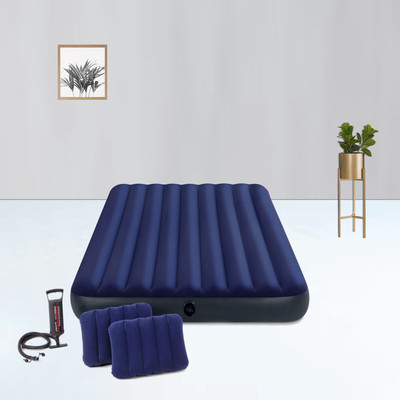 INTEX 68765 PVC (Polyvinyl Chloride) 2 Seater Inflatable Sofa(Color - mullti - color, DIY(Do-It-Yourself))