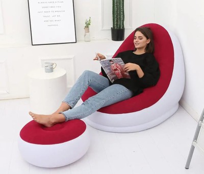 inflatable chair with footstool