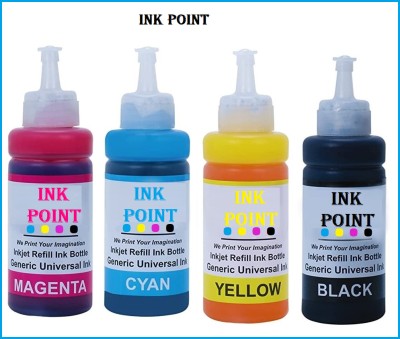 inkpoint Refill Ink EPSON T664 L130, L360, L380, L350, L361, L565, L210 Black + Tri Color Combo Pack Ink Bottle