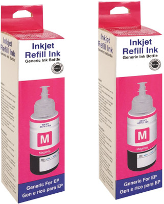 Tack T664 (Pack Of 2) Dye Ink Bottle for Printers L130 , L220 , L310 Magenta Ink Bottle