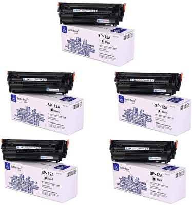 softly print 12A TONER CARTRIDGE COMPATIBLE FOR HP PRINTERS PACK OF 5 Black Black Ink Cartridge