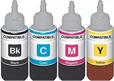 greencom Refill Ink for MG2577s All-in-One Inkjet Printer Black + Tri Color Combo Pack Ink Bottle