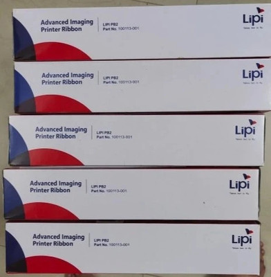 lipi PR2 PB2 ORIGINAL RIBBON PACK OF 5PCS Black Ink Toner