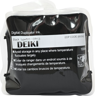DEIKI CPI 13 Black Ink for DD 5450 Digital Duplicator 1000 ml | Ink Cartridge Black Ink Cartridge