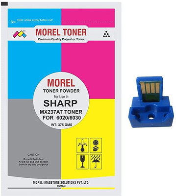 MOREL MX237 Toner Powder (375g) with Toner CHIP for USE in Sharp 6020/6030 PHOTOCOPIER Black Ink Cartridge