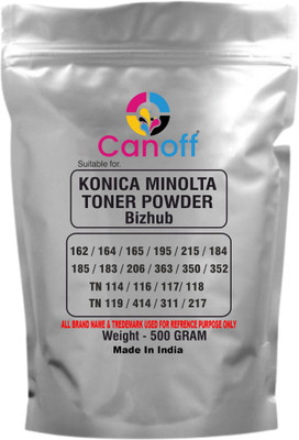 canoff High Quality Ultra Dark Toner Powder 500g For KONICA MINOLTA Bizhub 162 Black Ink Toner Powder