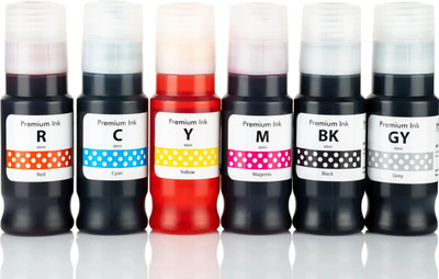 ASV GI73 Compatible Refill Ink for G570 / G670 printer Black + Tri Color Combo Pack Ink Bottle