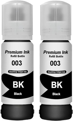 Gedi 001/003/008 Refill Ink for Epson L3110, L3150, L3210, L3215 Printer 4 Pieces Black Ink Bottle