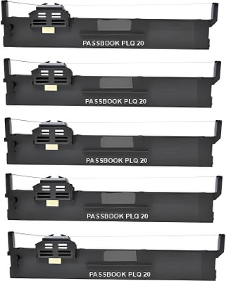 wetech PLQ20, PLQ30 PASSBOOK Ribbon Cartridge for PLQ20,PLQ30 DMP pack of 5 Black Ink Cartridge