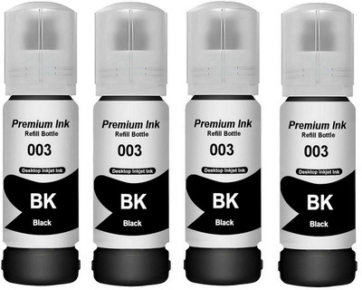 Gedi Premium 003 Ink Refill Bottle Compatible with Epson Inkjet Printers Black Ink Bottle