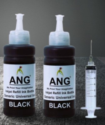 Ang 2 Black ink With 1 Syringe Compatible for 803/680/678/818/802/901/703/704/21/56/27/46 cartridge Black Ink Cartridge
