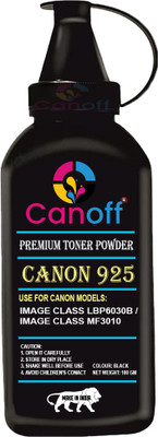 canoff Canon 925 Toner Powder-100g.for Canon Image Class LBP6030B,Image Class MF3010 Black Ink Toner Powder