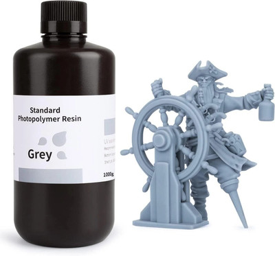 Elegoo Standard Photopolymer Resin LCD UV-Curing Resin 405nm 3D Printer Resin Grey Ink Toner
