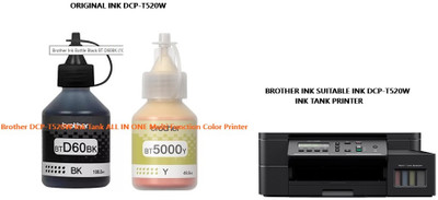 BROTHE Brother DCP-T520W Ink Tank ALL IN ONE Multi Function Color Printer Yellow Ink Bottle