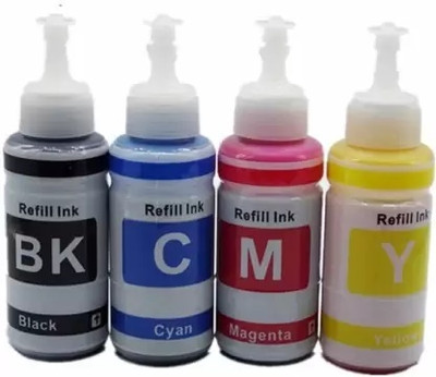GPN PRINT Refill ink for use For Compatible Epson Black + Tri Color Combo Pack Ink Bottle Black + Tri Color Combo Pack Ink Cartridge
