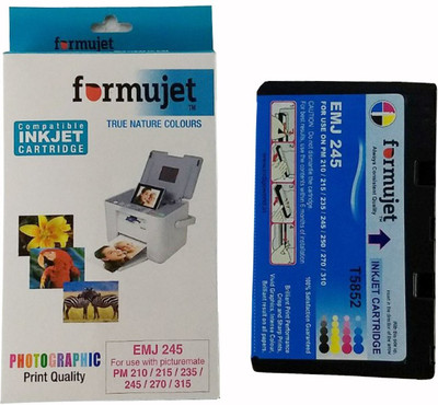 Formujet EMJ 5852 Cartridge Compatible to T5852 in printers PM 245, PM 210, PM 215 etc Black + Tri Color Combo Pack Ink Cartridge Formujet EMJ 5852 Cartridge Compatible to T5852 in printers PM 245, PM 210, PM 215 etc Black + Tri Color Combo Pack Ink Cartridge