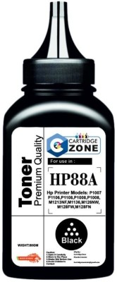 CARTRIDGE ZONE 88A/CC388A Toner Powder Compatible for HP P1007/ P1008/ Pro P1106/Pro P1108 etc Black Ink Toner Powder