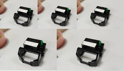 HipponixTech SK-5250 Passbook Printer Ribbon Cartridge Pack of 5pcs Black Ink Toner