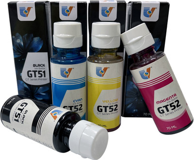 UV Refill Ink Compatible For DeskJet GT5810 GT5820 Printers BK 90 ML C/M/Y70 ML Tri-Color Ink Bottle