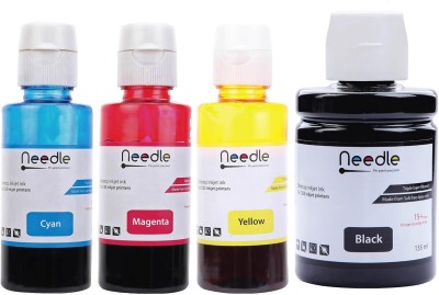 Needle GT52 GT 52 Compatible Inkjet Ink Refill for HP 5810, 5811, 5820, 5821 2x Black + Tri Color Combo Pack Ink Bottle