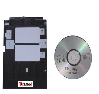 TRISAMA PVC ID Card Tray for EP L- 800, L805, L810, R260, R280, R290, T50, T60, P50 Black Ink Cartridge