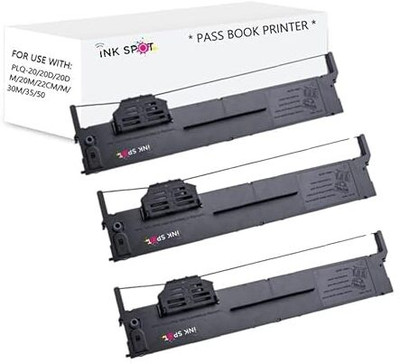 Inkspot PRODOT DMP Ribbon Cartridge Compatible with PLQ 20 Dot Matrix Printer Black Ink Cartridge