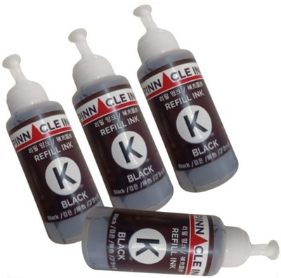 PINNACLE Refill Ink For Use Canon PIXMA E477 All Bk All Black Black Ink Bottle