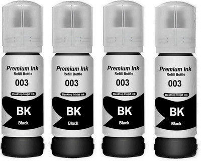 Gedi 003 Refill Ink Bottle Compatible with Epson Inkjet Printers Black Ink Bottle