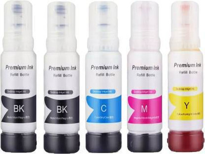 DUPLEX TONER CARTRIDGE 001/003 Ink Compatible For EPSON Printers L3110 L3150 L5190 L1110 L4150 L6170 Black + Tri Color Combo Pack Ink Bottle