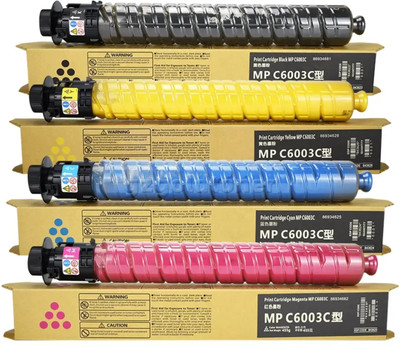 Smart Toner Cartridge Compatible MP 6003 Color Toner Cartridge for Ricoh MP C6003, MP C5503, MP C4503 Black + Tri Color Combo Pack Ink Toner Smart Toner Cartridge Compatible MP 6003 Color Toner Cartridge for Ricoh MP C6003, MP C5503, MP C4503 Black + Tri Color Combo Pack Ink Toner