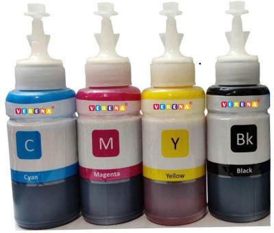 verena Universal Refill Ink Compatible For All Inkjet & Tank Printer 100 ML Black + Tri Color Combo Pack Ink Bottle verena Universal Refill Ink Compatible For All Inkjet & Tank Printer 100 ML Black + Tri Color Combo Pack Ink Bottle