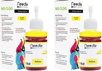 Needle Ep 664 Inkjet Ink Tank Refill Ink Compatible for Epson L130, L220, L310, L360 Yellow Ink Bottle