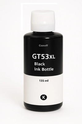 canoff GT53XL Refill Ink Compatible For H,P, Deskjet GT5810 GT5820 Printer Black Ink Bottle