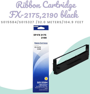 Krishna Toner FX2175,FX-2175,2175II,FX2190,FX-2190,2190II Dot Matrix Ribbon Cartridge Black Ink Toner