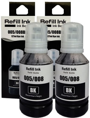 NNPRO High Quility Refill Ink 005 Use for M1100,M1120,M1140 (2Pcs) Black - Twin Pack Ink Bottle